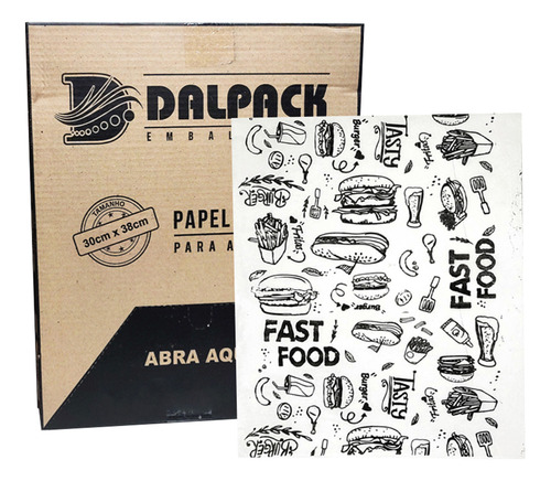 Papel Acoplado - Lanches E Frios Hambúrguer Delivery Full