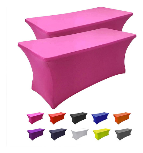 Mantel Rectangular De Elastano Tamaño: 2pizas De 6 Pies
