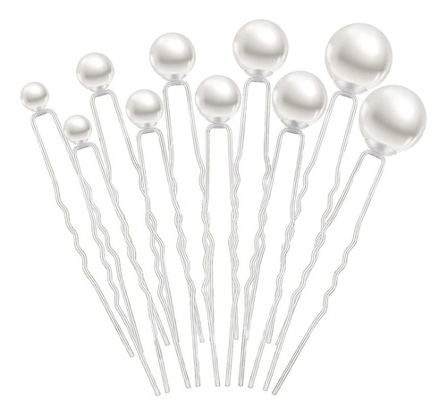 Horquilla Accesorios Dama Forma De U Para Pelo Boda De Flore Color Agua