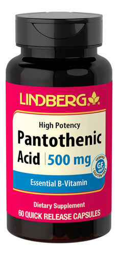 Acido Pantotenico 60caps 500mg