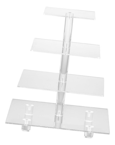 Expositor De Mesa Multiusos Portátil Con Estantes Acrílicos