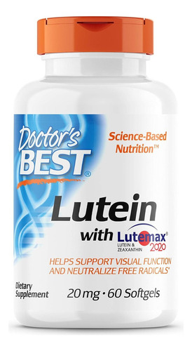Luteina 20 Mg Con Lutemax Doctor's Best 60 Softgel