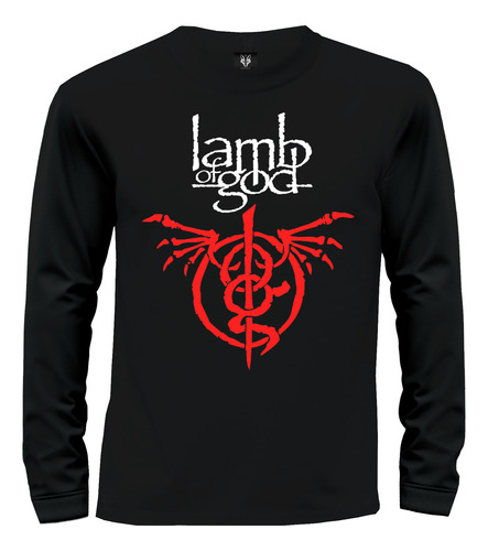 Camiseta Camibuzo Rock Metal Lamb Of God Logo