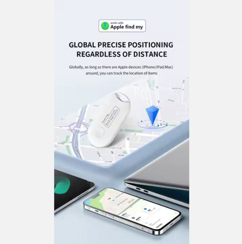 Llavero Rastreador Gps Para Iphone Blanco