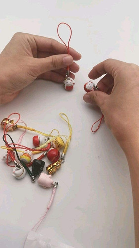 Eatingbiting 12 Llaveros Con Forma De Gato Y Maneki Neko Con