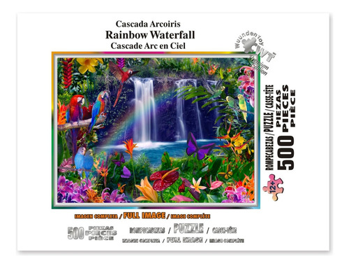 Rompecabezas Wuundentoy Premium Edition 500 pzas, Cascada Arcoiris