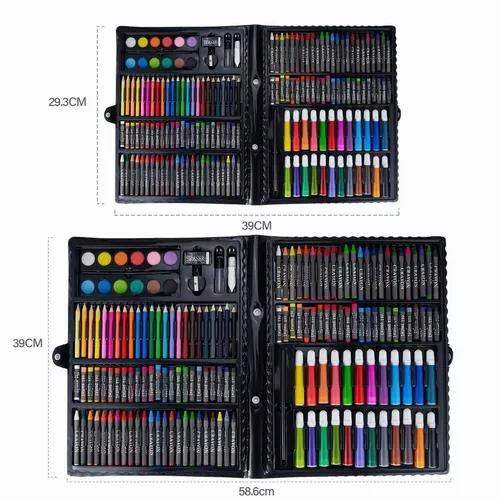 Kit de Marcadores Lapices Dibujo 168 Colores