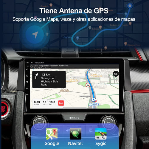 Auto Estéreo For Honda Civic 2016-2021 Cámara Gps Fm Wifi