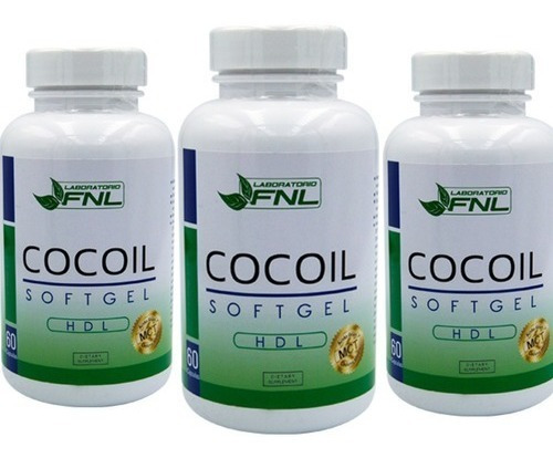 Cocoil Aceite De Coco  500 Mg X 180 Cápsulas 60 C/u
