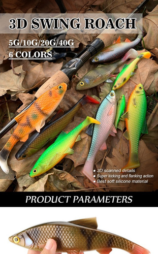 Señuelo Cebo Pesca Vinilo Alta Elasticidad 3d 7,8cm 5gr