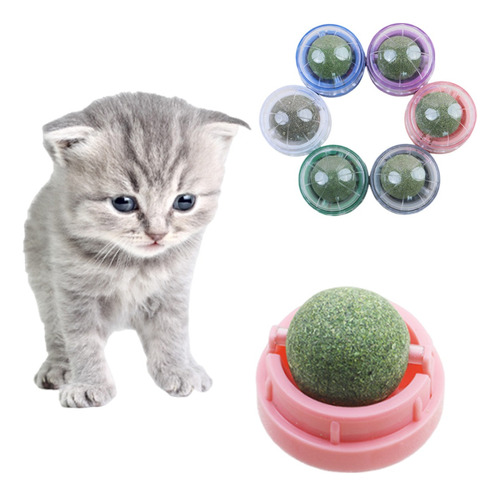 Catnip Pelota Giratoria Gatos Bola Hierba Gatera Juguete