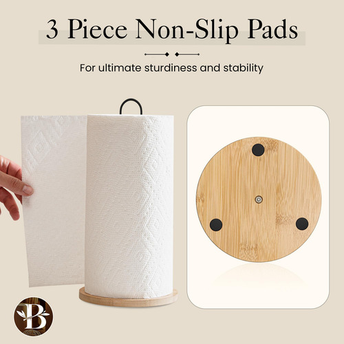Soporte De Madera Para Toallas De Papel Estilo Moderno