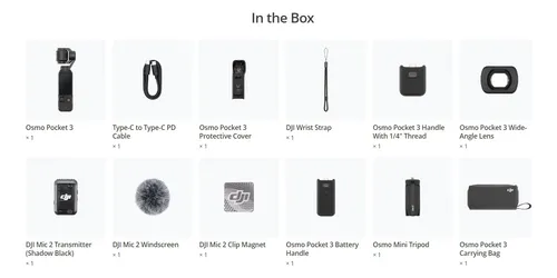 Videocámara Dji Osmo Pocket 3 Creator Combo Estabilizador