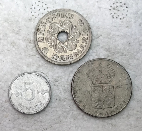 * Conjunto De Monedas De Escandinavia