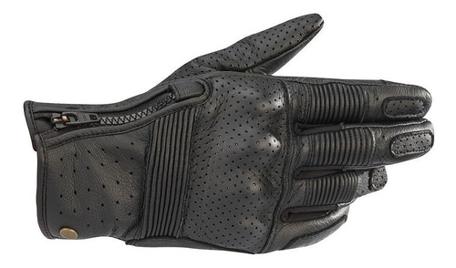 Luva Alpinestars Rayburn V2 Couro Cor Preto Tamanho G