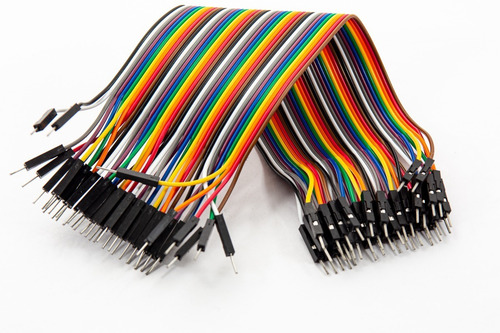 Imagen 3 de 6 de Pack 40 Cables Dupont Macho Macho 20 Cm Arduino Y Protoboard