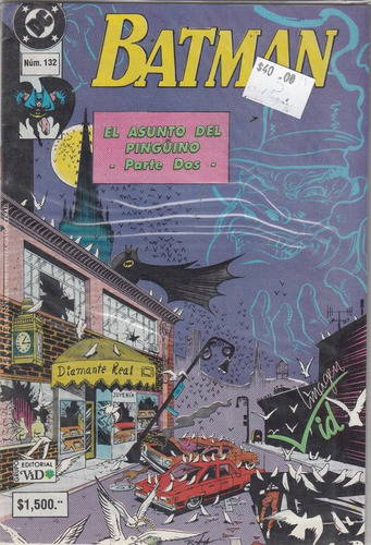 Comic Dc Batman Tomo # 132 El Asunto Del Pinguino 2 Vid
