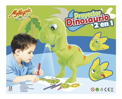 Imagen 4 de 4 de Juguete Proyector Dinosaurio Mi Alegría Mod: 2007