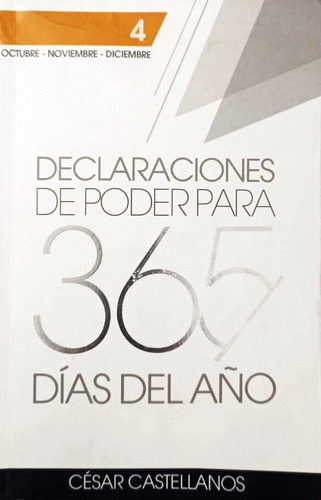 Libro: Declaraciones De Poder Para 365 Días Del Año