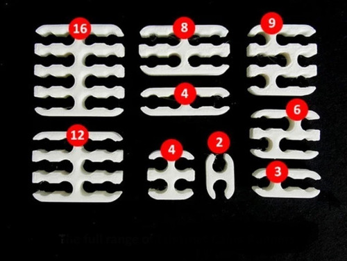 Imagen 4 de 5 de Organizador Cables De Red Ethernet Utp Para 4 Cables X10 Uni