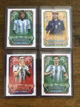 Comprar Cuatro Cartas De Jugadores De La Selección Argentina Topps Selección Argentina De Fútbol Topps Fileteado Argentina Batistuta Julian Caniggia Di Maria