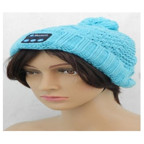 Gorro De Lana C/ Bluetooth Turquesa C/ Audifonos Incorporado