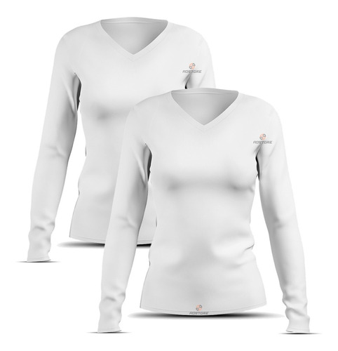 Conjunto 2 Camiseta Rashguard Feminina Mulher Proteção Solar