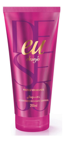 Hidratante + Splash Eu Desejo Frutas Vermelhas Jequiti 200ml