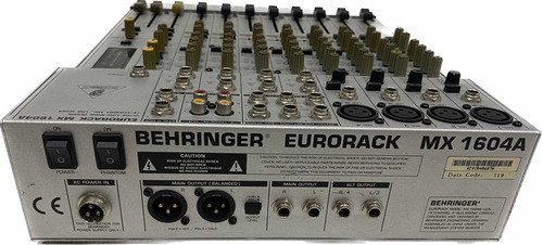 Behringer Eurorack Mx1604a Mixer Mesa Novo Mostruario 110v