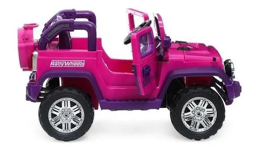Jeep Rosa Montable Eléctrico Ideal Para Niñas De A Años montable niña Jeep Rosa Montable Eléctrico Ideal Para Niñas De A Años