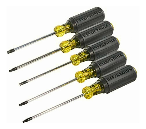 Klein Tools 19555 Screwdriver Set, 5 Pc. Cushion-grip Torx