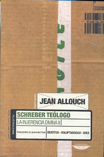 Schreber Teologo - Allouch Jean