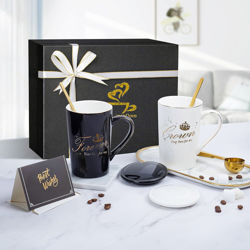Conjunto De De Boda De Taza Café De Pareja De Calidad