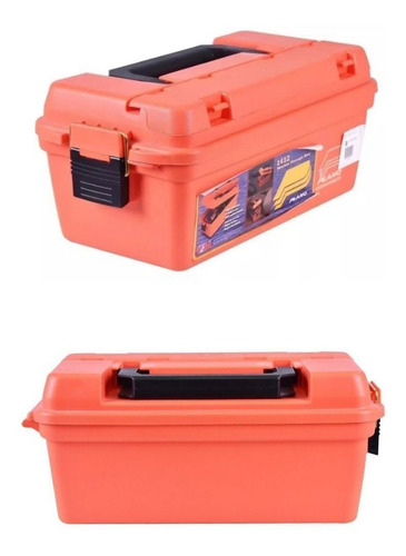 Caixa De Pesca P/ Acessórios Plano 1412-50 Multi Utilidades Cor Laranja-escuro