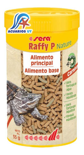 Alimento Para Tortugas Acuáticas. Sera Raffy P 22g