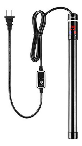 Calentador De Acuario Mq Titanium Alloy 200w Para Agua Salad