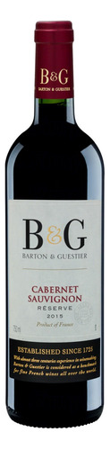 Vinho Francês Tinto Seco Reserve Barton & Guestier Cabernet Sauvignon Pays d'Oc Garrafa 750ml