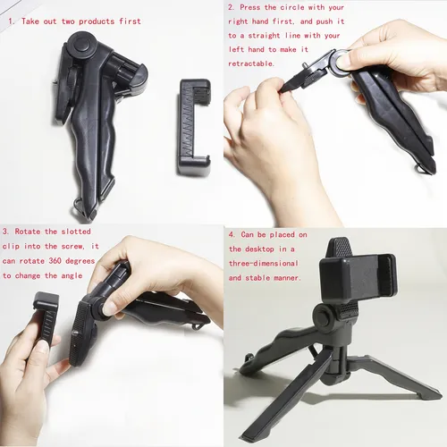 Trípode Giratorio 360° Para Smartphone - Soporte Ajustable U
