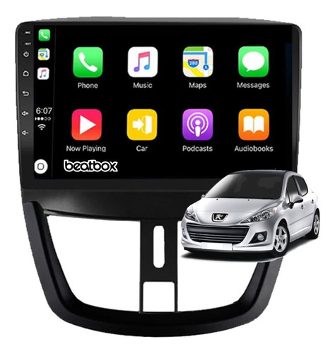 Radio Multimedia Android 9 Especifica Peugeot 207 C/cámara Color Negro