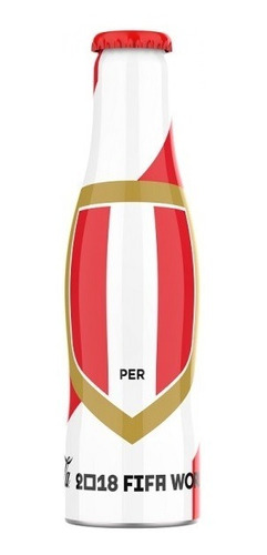 Mini Botella De Aluminio Perú Coca Cola Rusia 2018 Cch