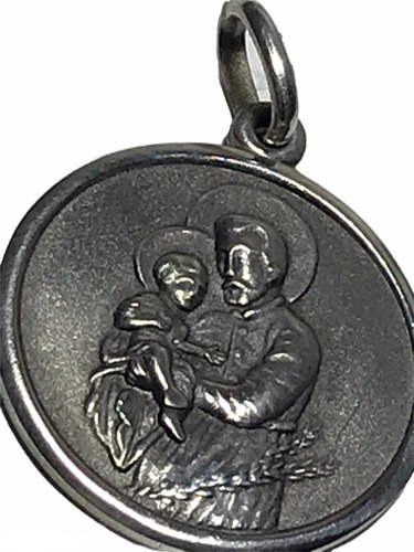 Medalla San Cayetano De Plata 925 22 Mm.diam.