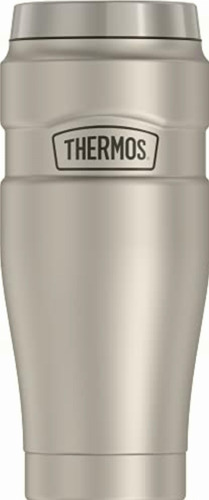 Thermos Inoxidable Rey 16 Oz Travel Tumbler, Metálico