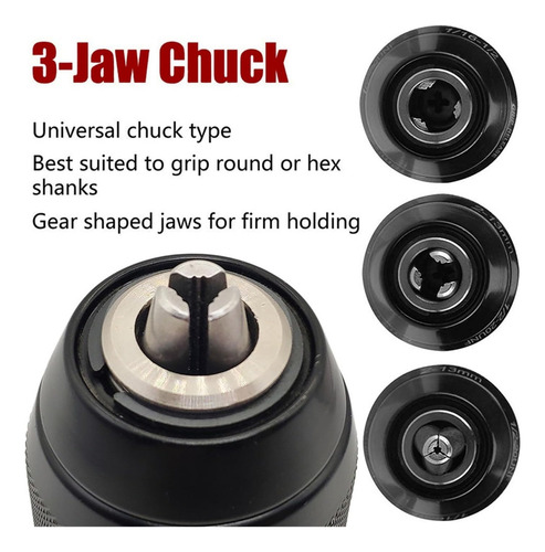 Broquero Chuck Plus Impact 2-13 Mm Sujetion 1/2-20unf