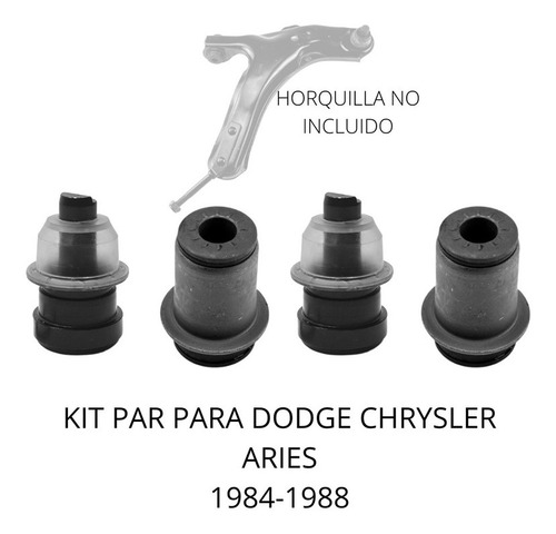 Kit Bujes Y Par Rotulas Para Dodge Chrysler Aries 1984-1988