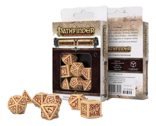 Pathfinder Ironfang Invasion Dice Set 7 Dados Poliedricos