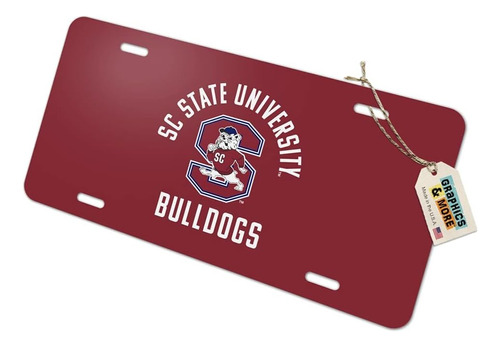 Placa De Matrícula De Metal De South Carolina State Bulldogs