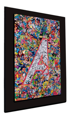Cuadro 60x40cms Decorativo Avengers Collage+envío Gratis