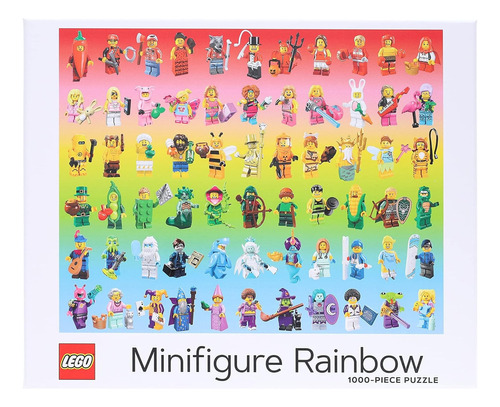 Rompecabezas De 1000 Piezas Lego Minifigure Rainbow