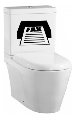 Vinilo Decorativo Wc Fax  