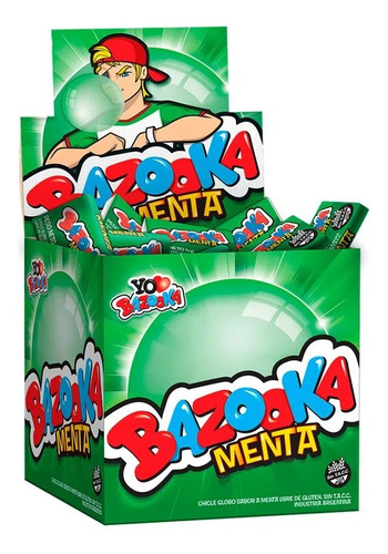 Chicle Bazooka Menta Caja X 120 Un